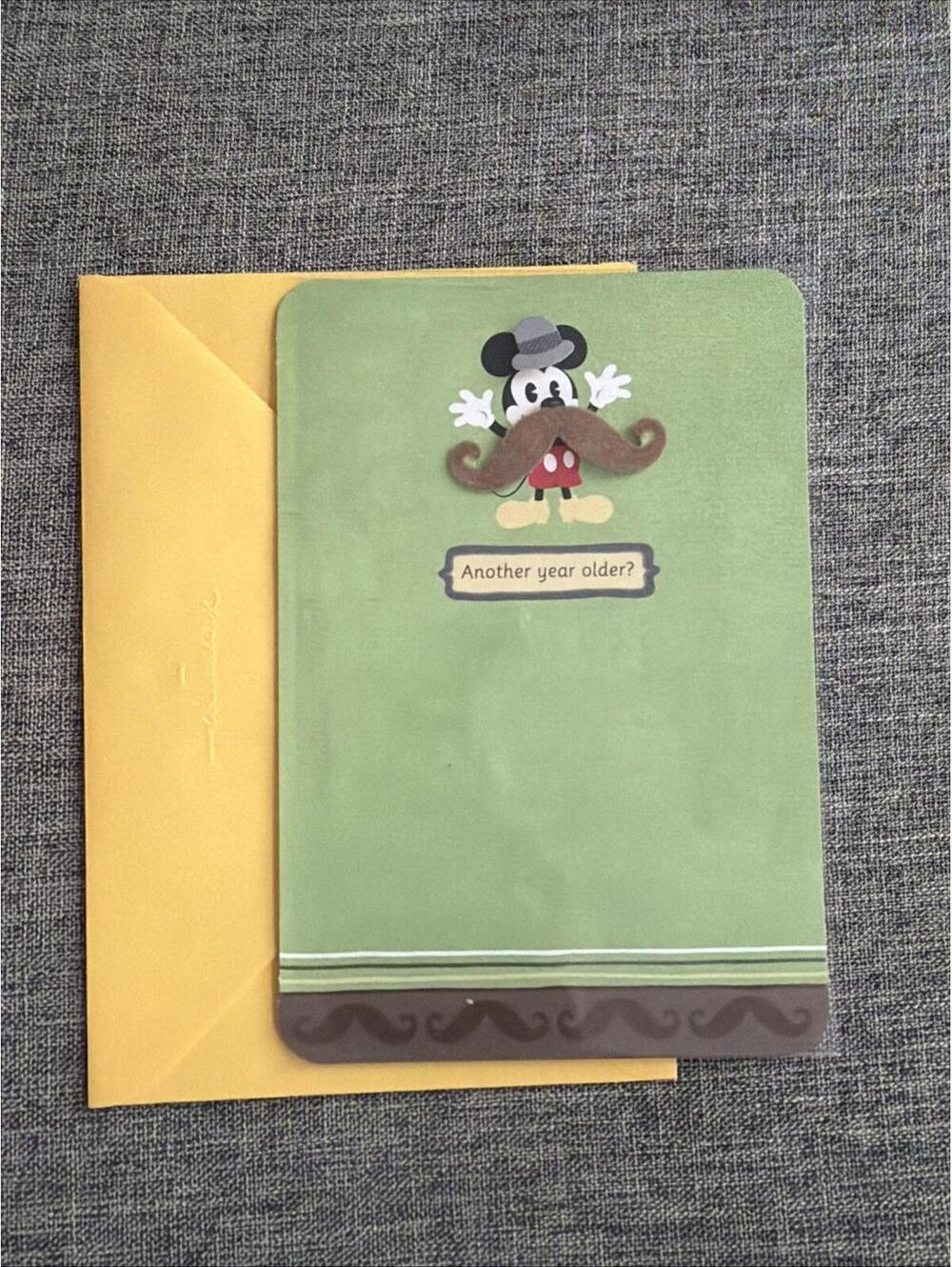 Hallmark Disney Birthday Greeting Card Mickey Mouse Another Year Older?